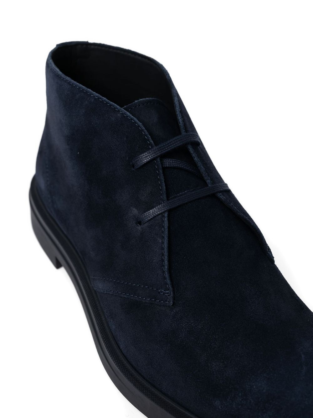 lace-up suede boots - 3