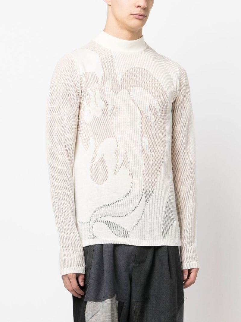 Phoenix mesh-panelled jumper - 3