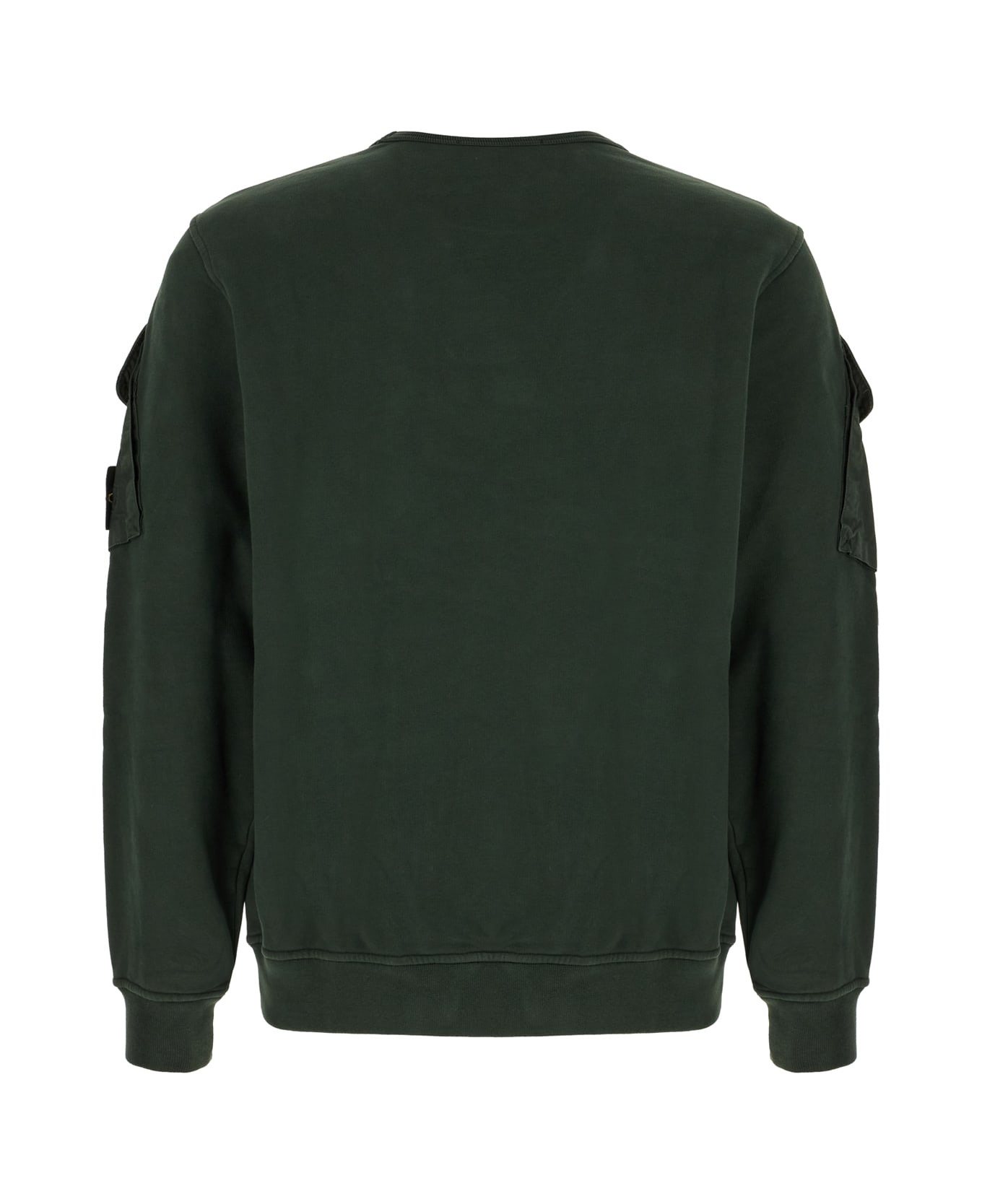Bottle Green Cotton Sweatshirt - 2