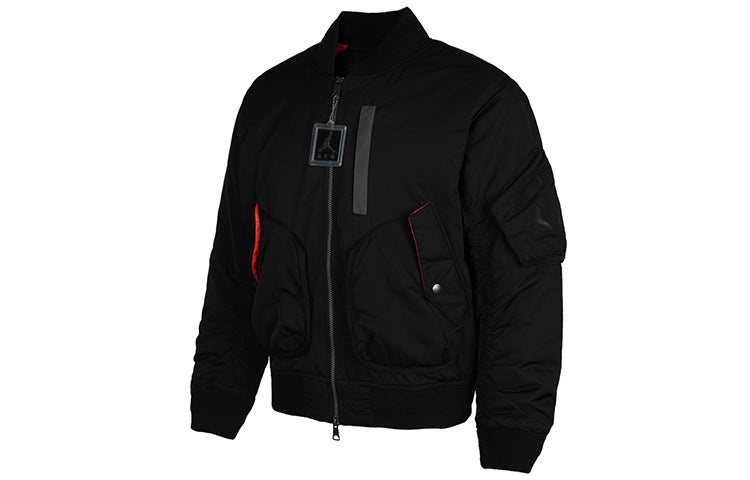 Air Jordan Ma-1 Flight Casual Sports Jacket Black CK6669-010 - 3