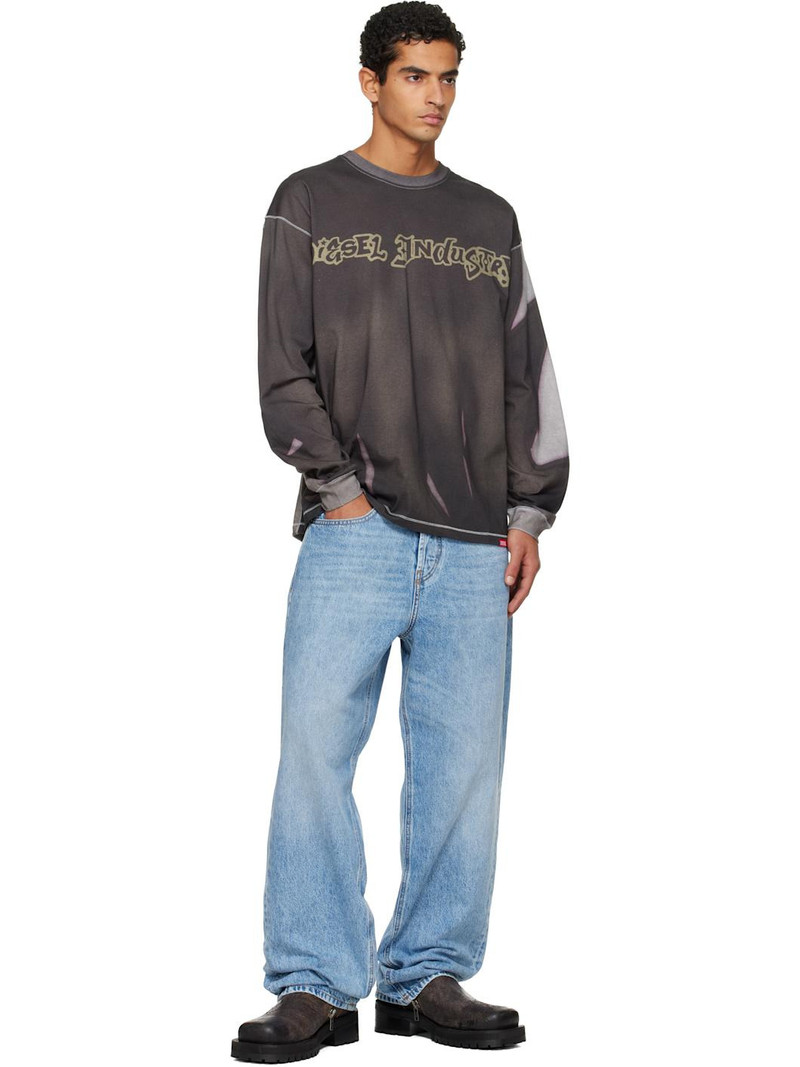 Diesel Gray T-Boxt-Ls-Show-V3 T-shirt outlook
