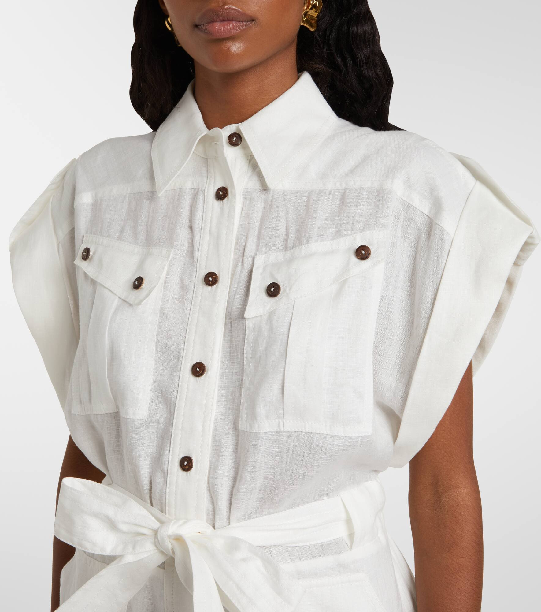Linen playsuit - 4