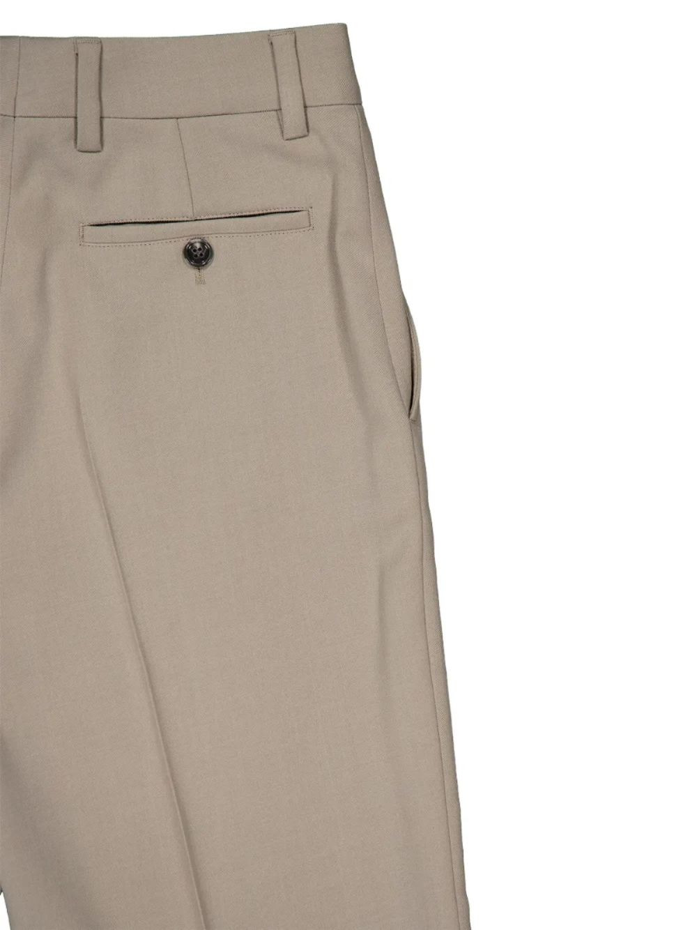 twill mid-rise trousers - 3