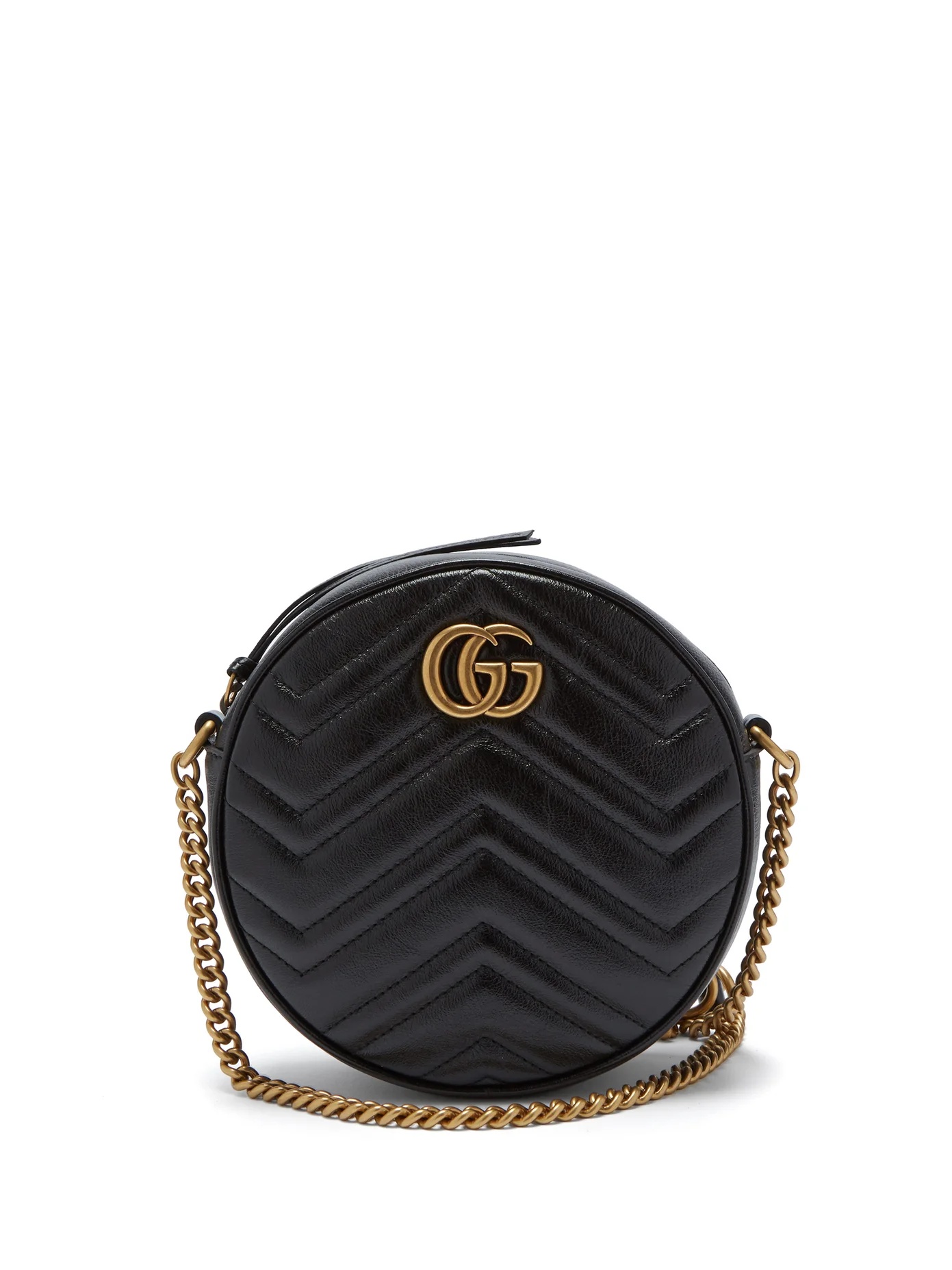 GG Marmont circular leather cross-body bag - 1