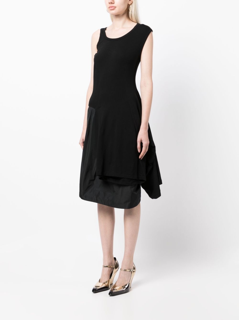 draped-detail dress - 3