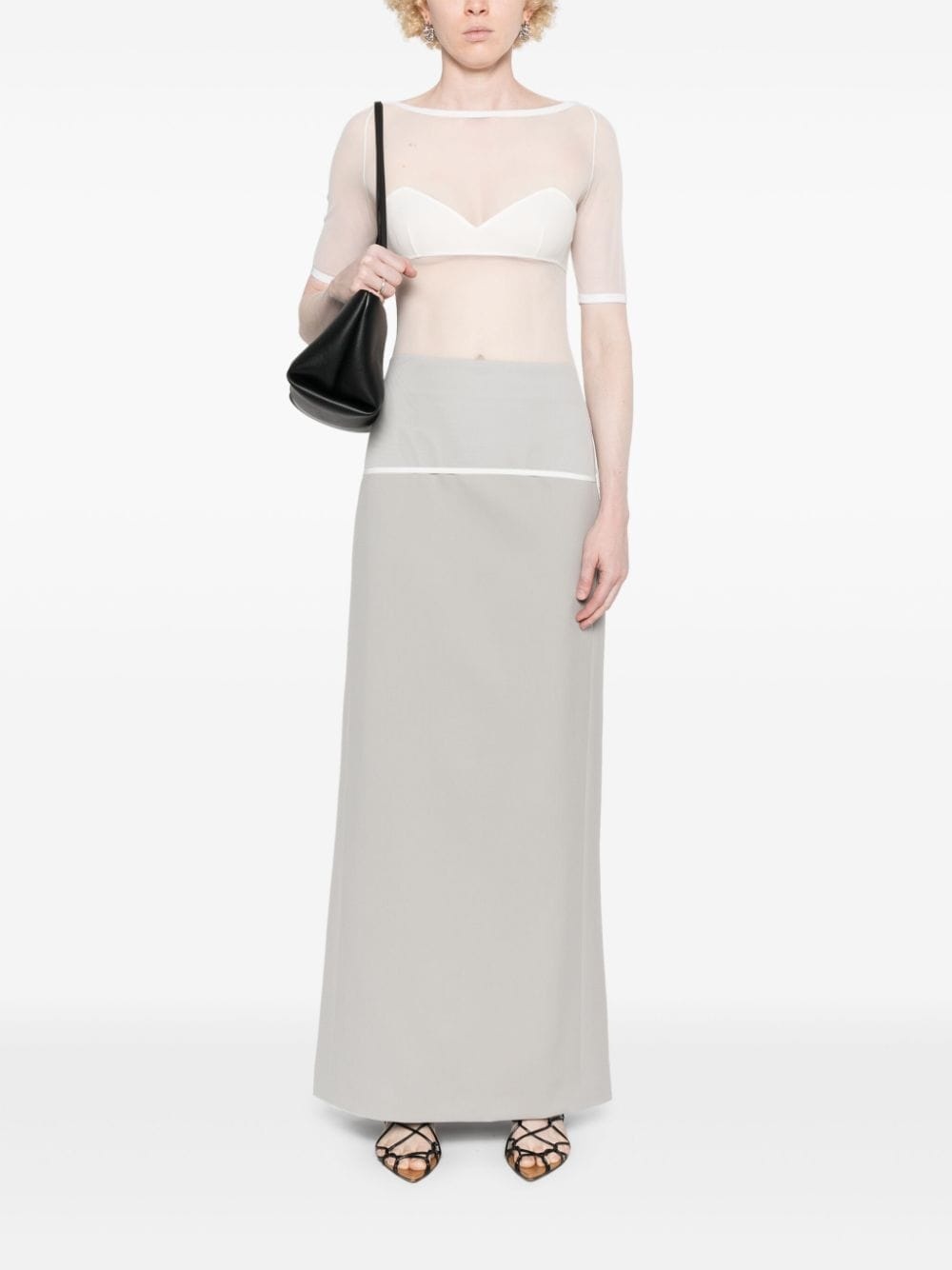 triangle-bra jersey T-shirt - 2