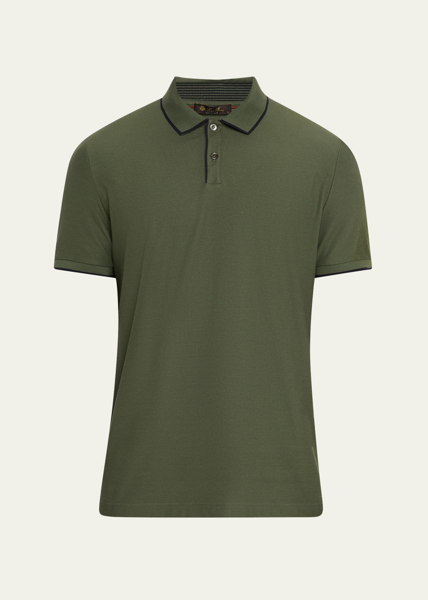 Men's Brentwood Tipped Jersey Pique Polo Shirt - 1