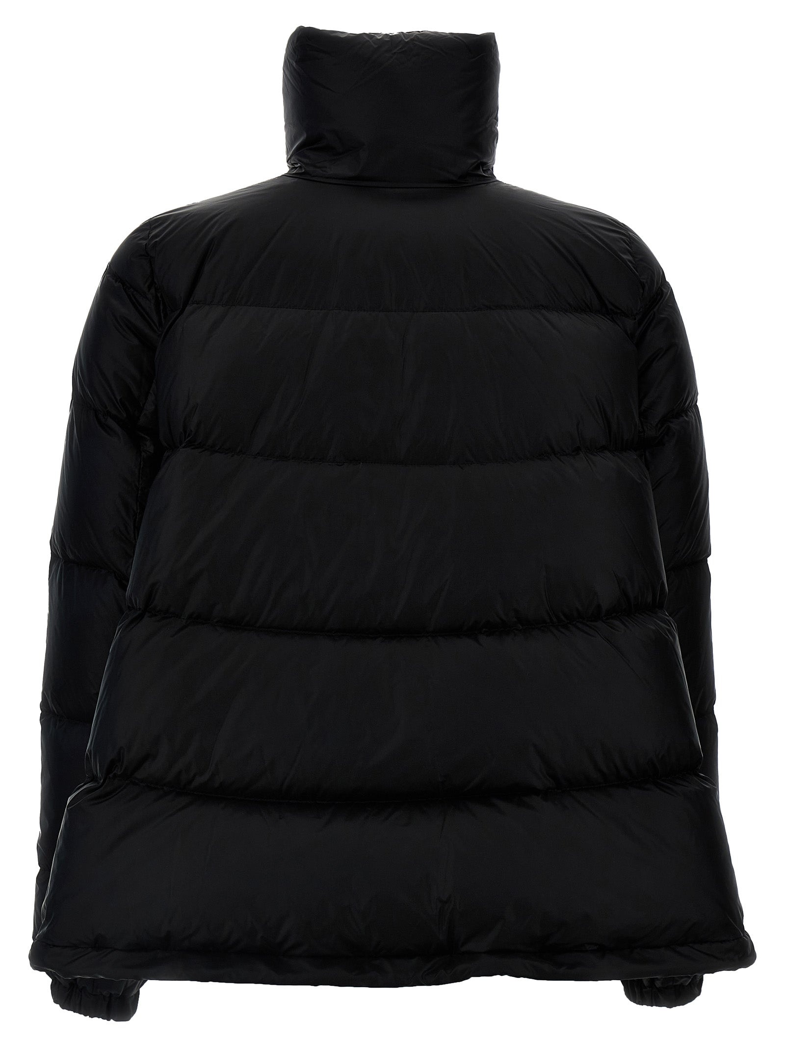 Flared Padded Down Jacket Casual Jackets, Parka Black - 2