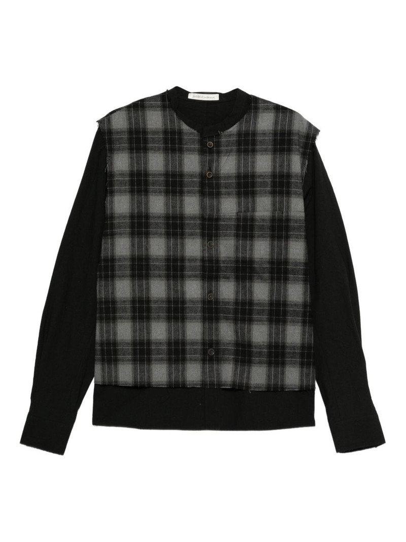 checked long-sleeved shirt 1