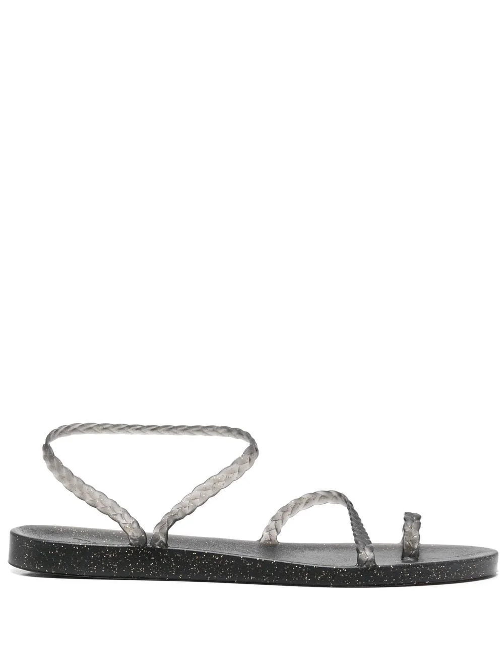 glitter-detailed single-toe sandals - 1