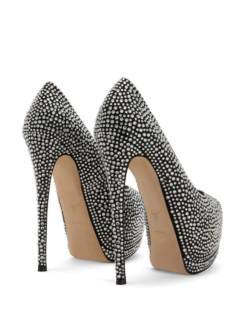Sharon 140mm rhinestone-embellished heels 3