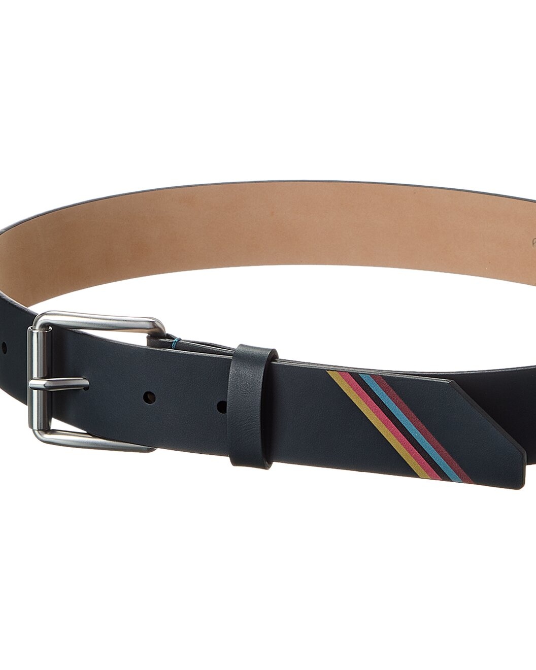 Paul Smith Artist Stripe Leather Belt - 2