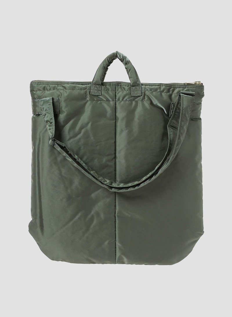 Porter-Yoshida & Co Tanker 2-Way Helmet Bag in Sage Green 4