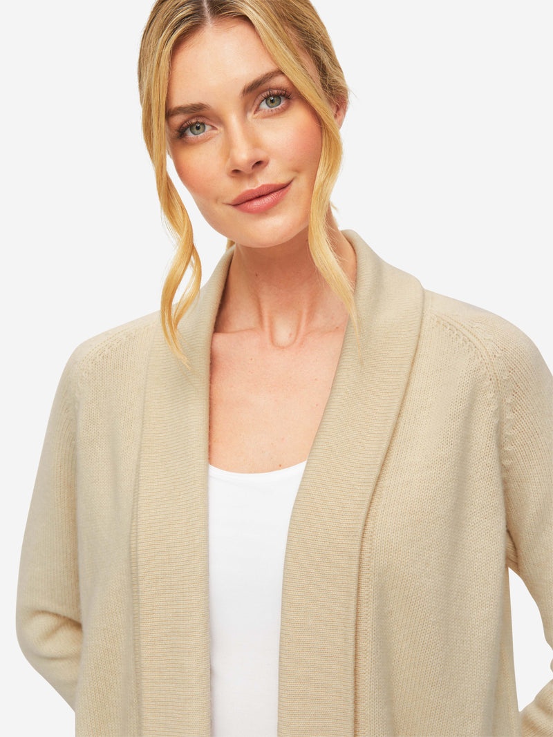 Women's Cardigan Nina 10 Cashmere Cream - 6