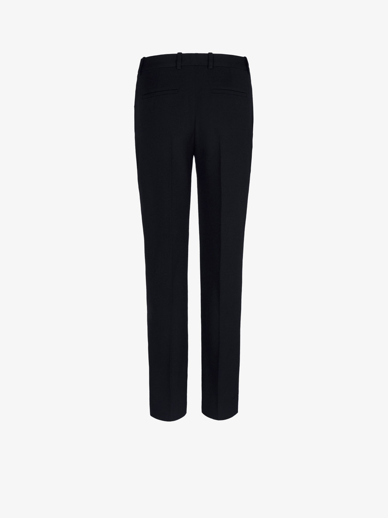 Cigarette trousers in grain de poudre 4