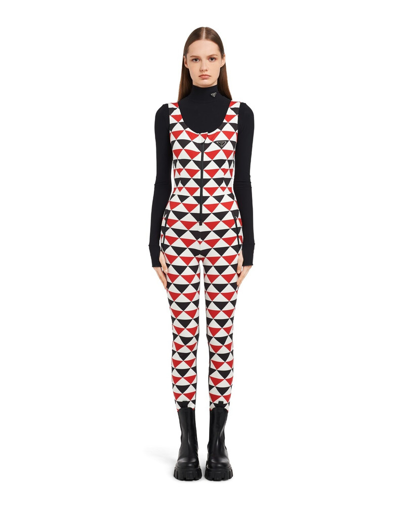 Prada Printed jersey jumpsuit outlook