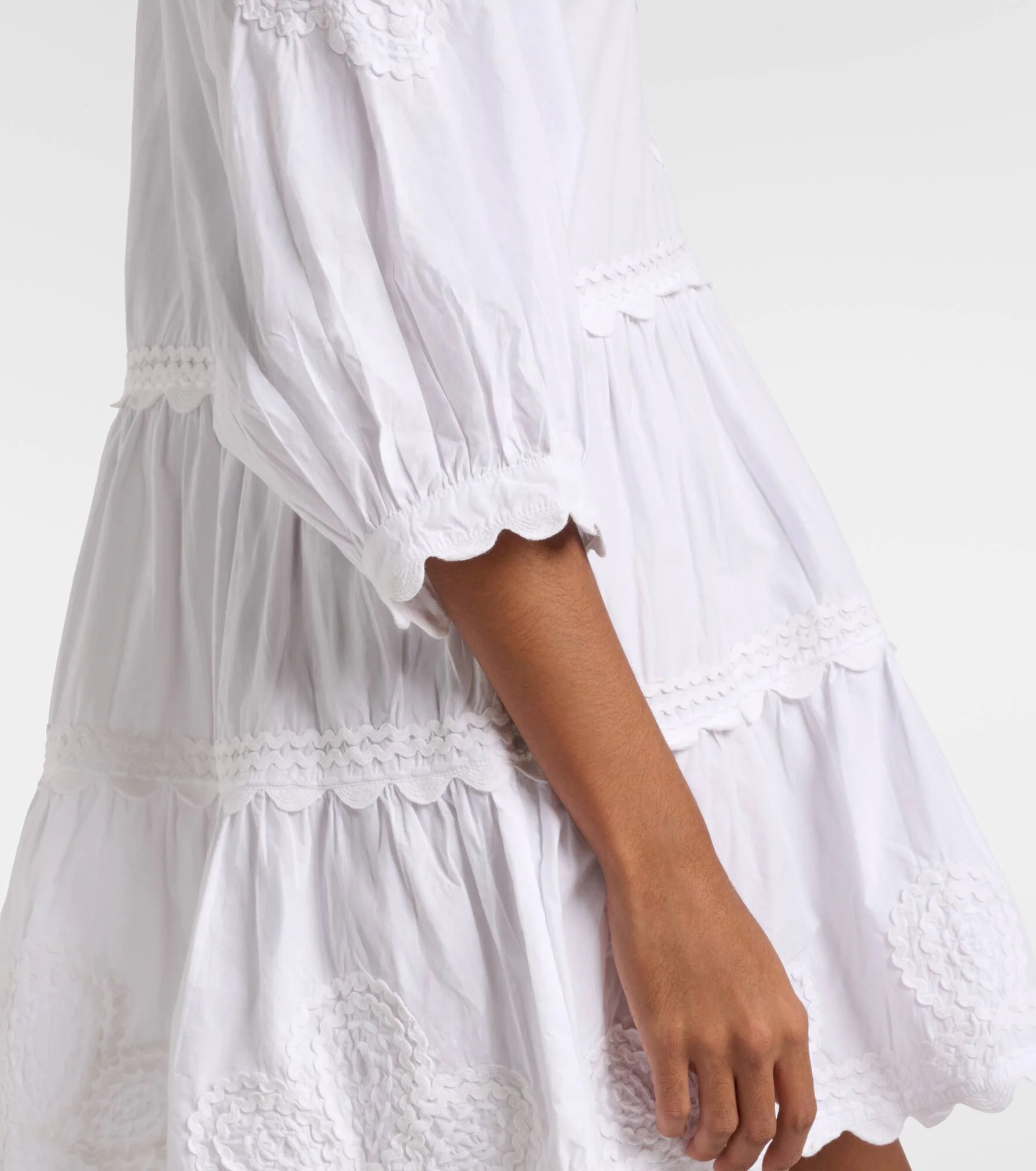 Embroidered Cotton Poplin Minidress