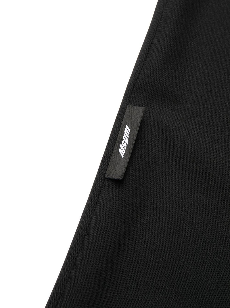 logo-waistband straight-leg trousers 6