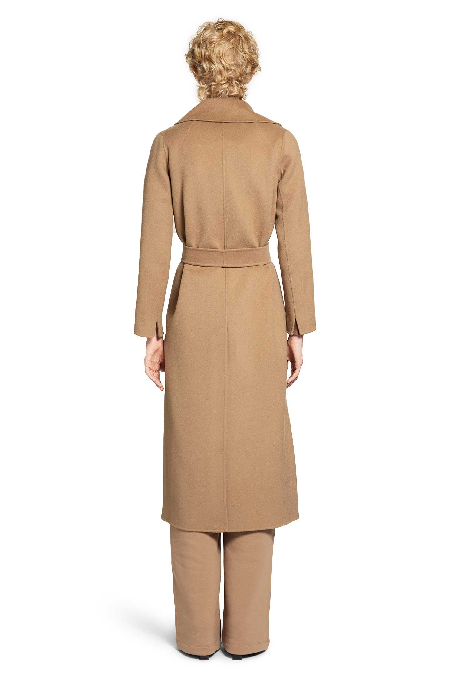 S Max Mara Woman Beige Coats - 3