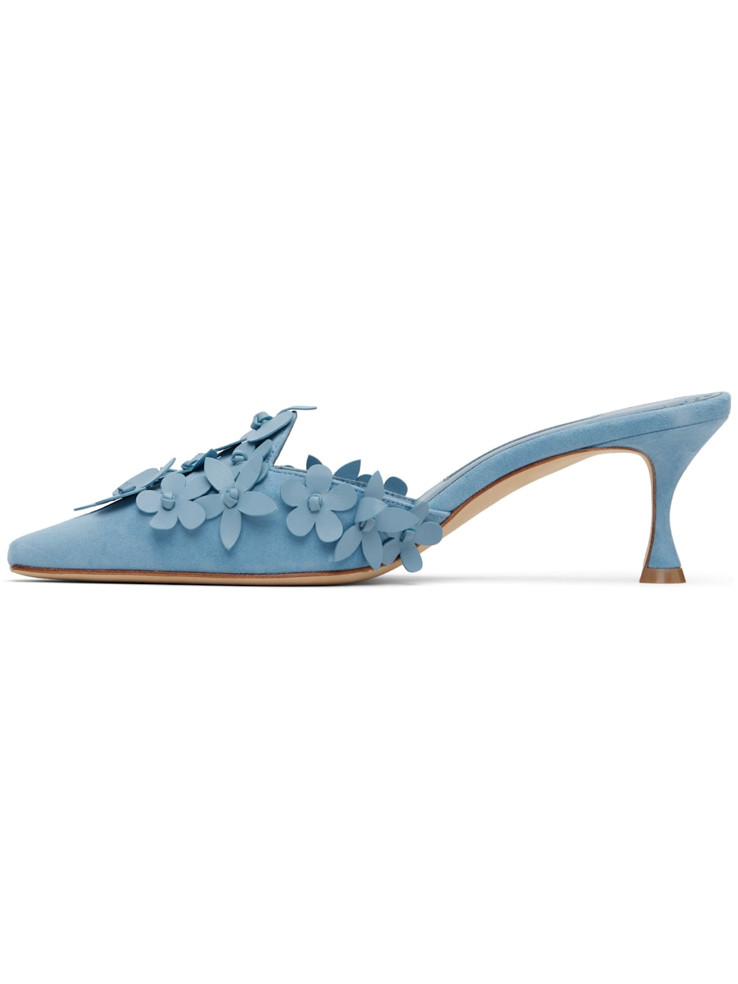 Blue Harnes Mules - 3