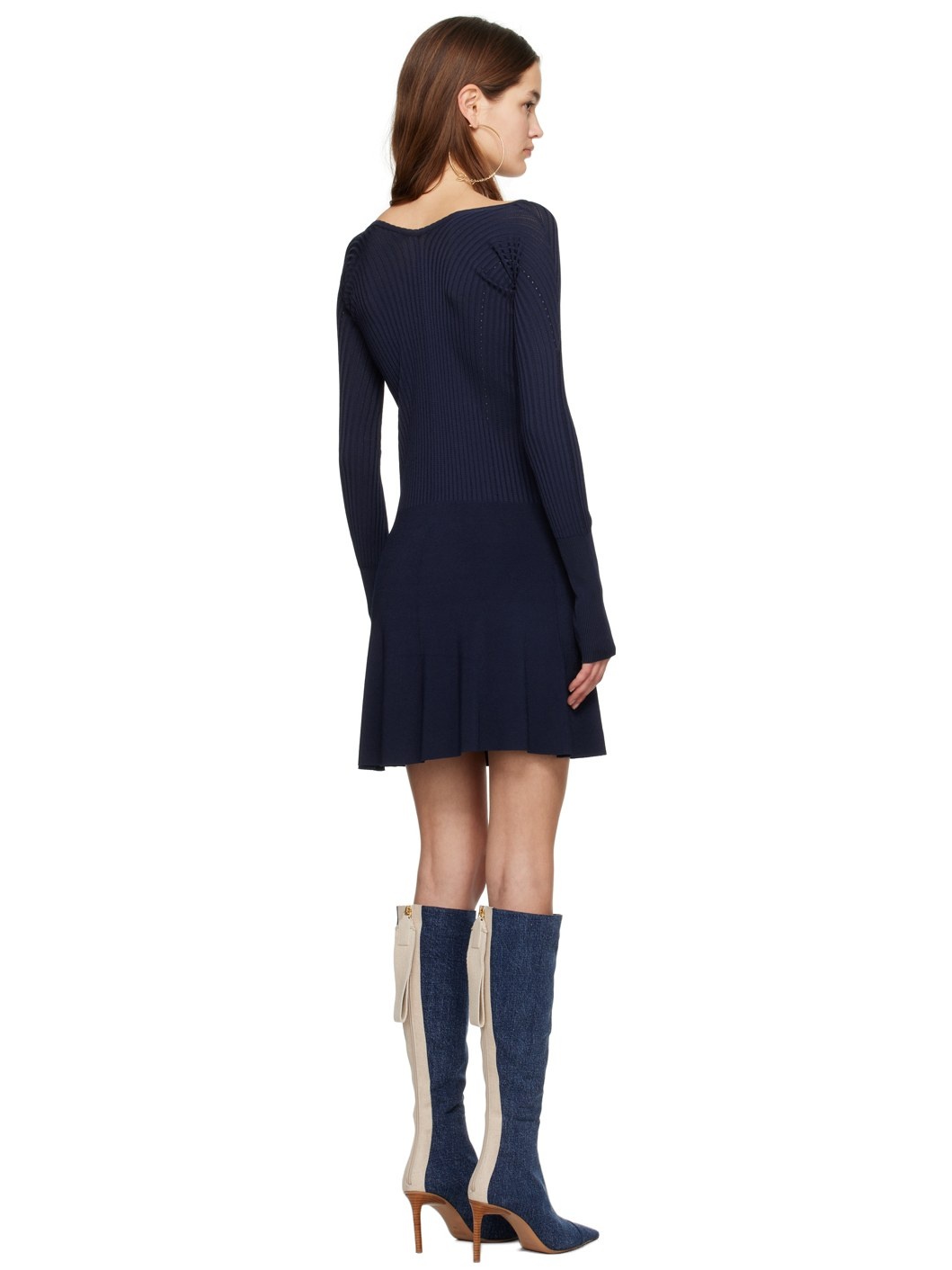 Navy 'La mini robe Pralu' Minidress - 3