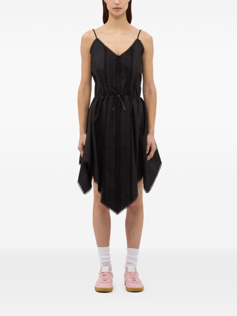 MSGM lace trim handkerchief asymmetric dress outlook