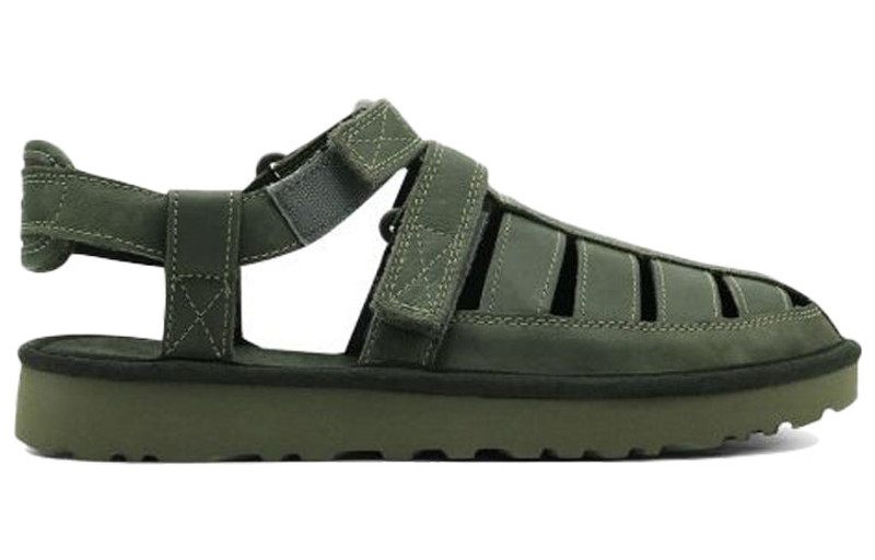UGG UGG Dune Fisherman Cowhide Green Sandals 1102694-MSG outlook
