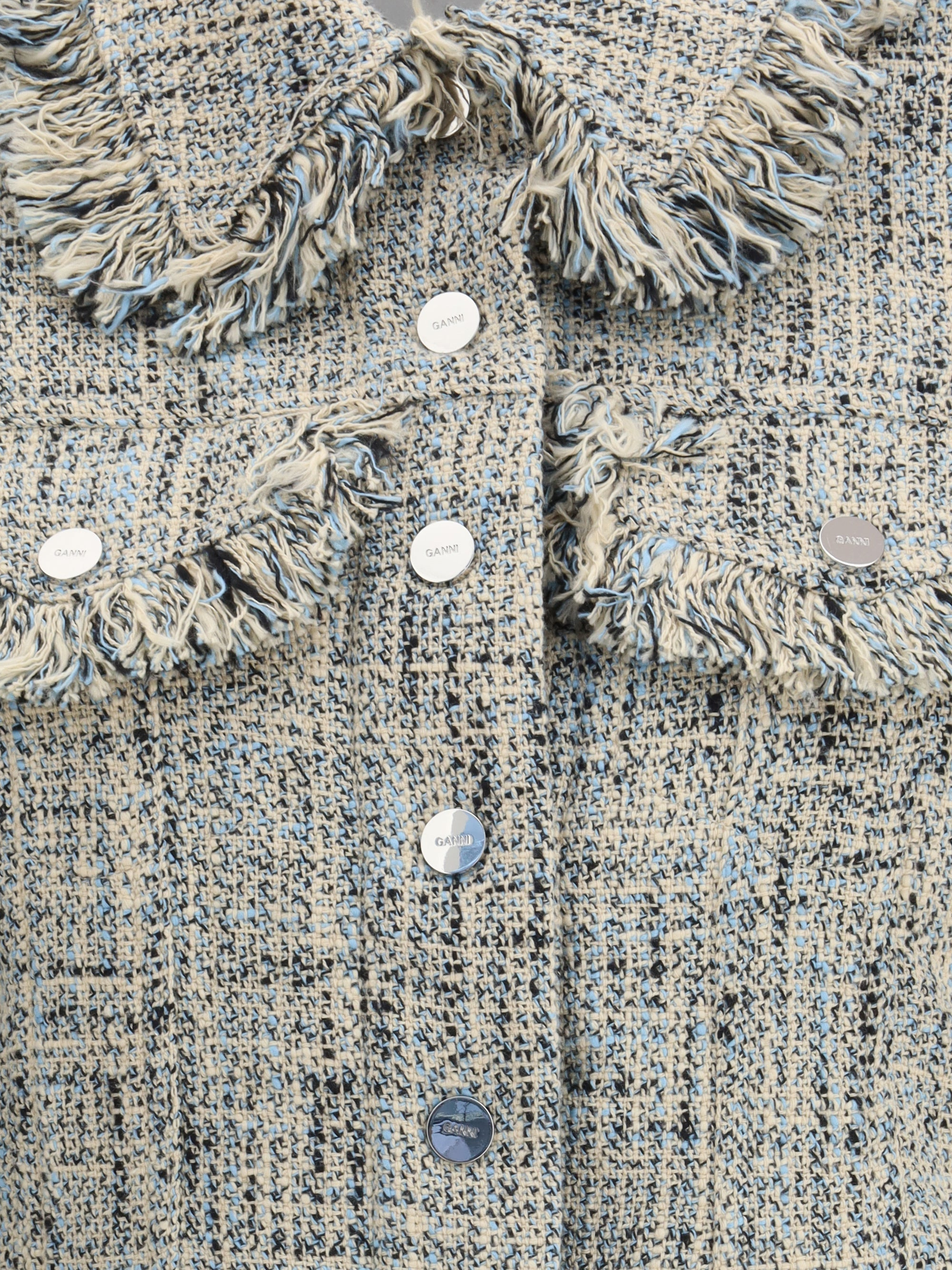 Ganni Women Summer Tweed Jacket - 3