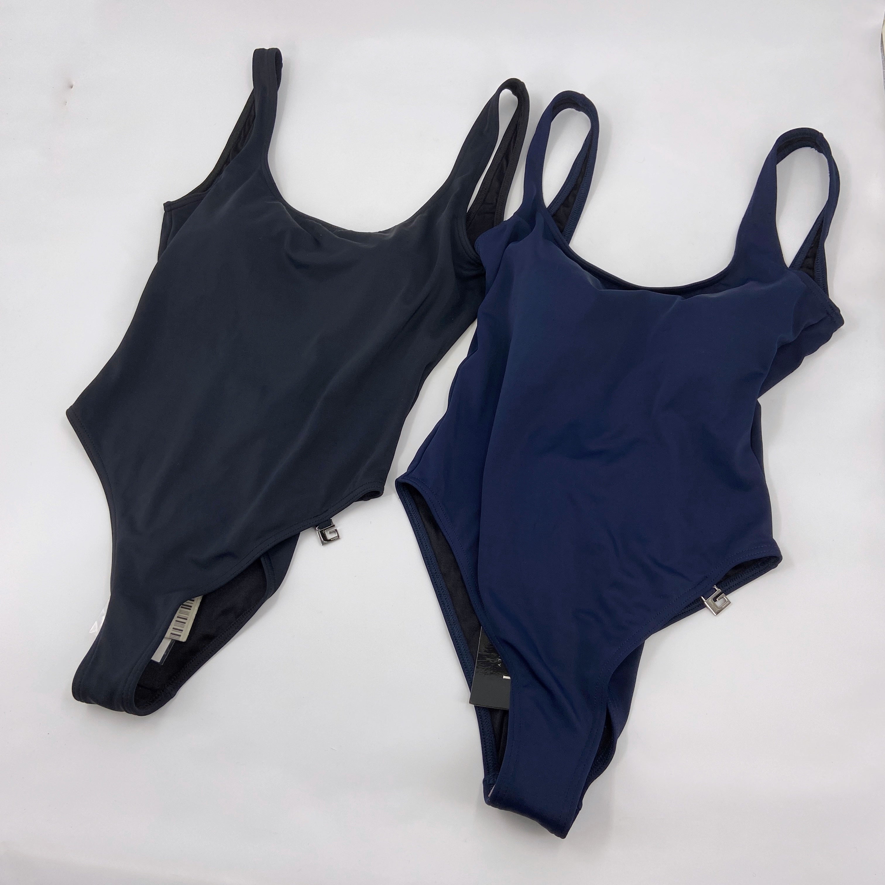 BWNT Gucci Spring 1999 Tom Ford Plunging Backless Navy One-Piece Swimsuit - 4