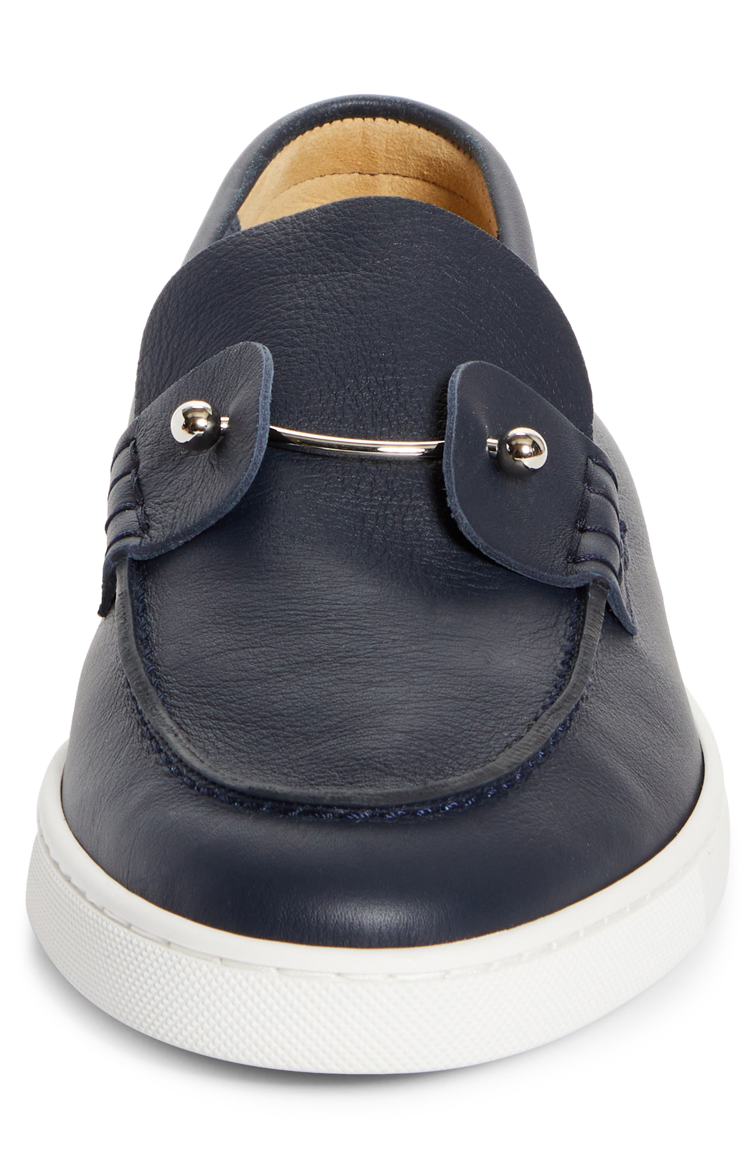Christian Louboutin Chambeliboat Flat Loafer in Marine at Nordstrom - 4