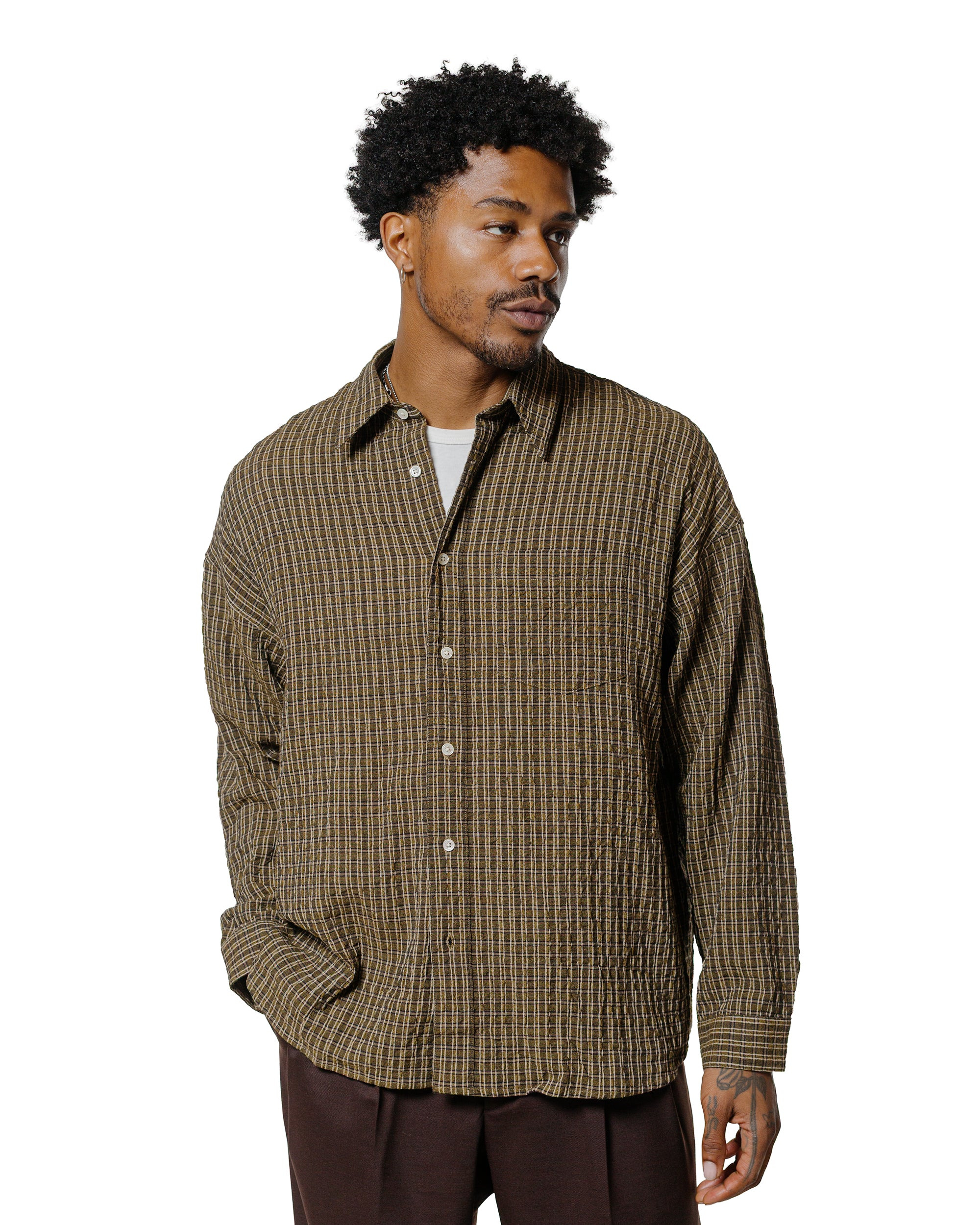Stable Shirt Check Khaki - 2
