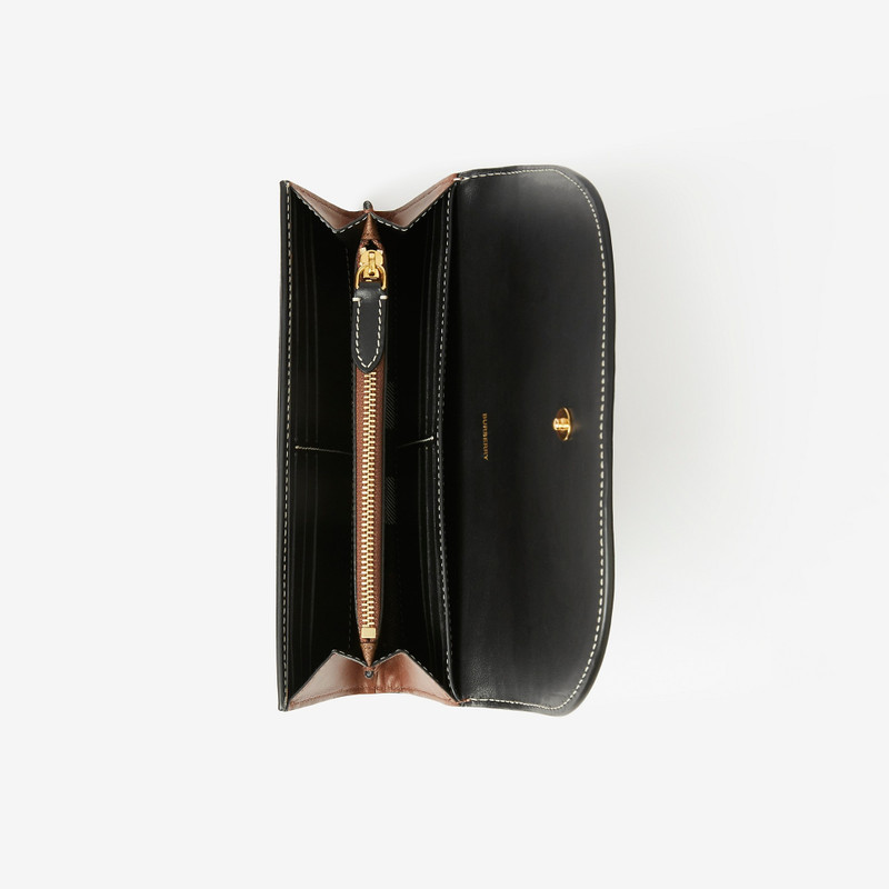 Burberry Check and Leather Continental Wallet outlook