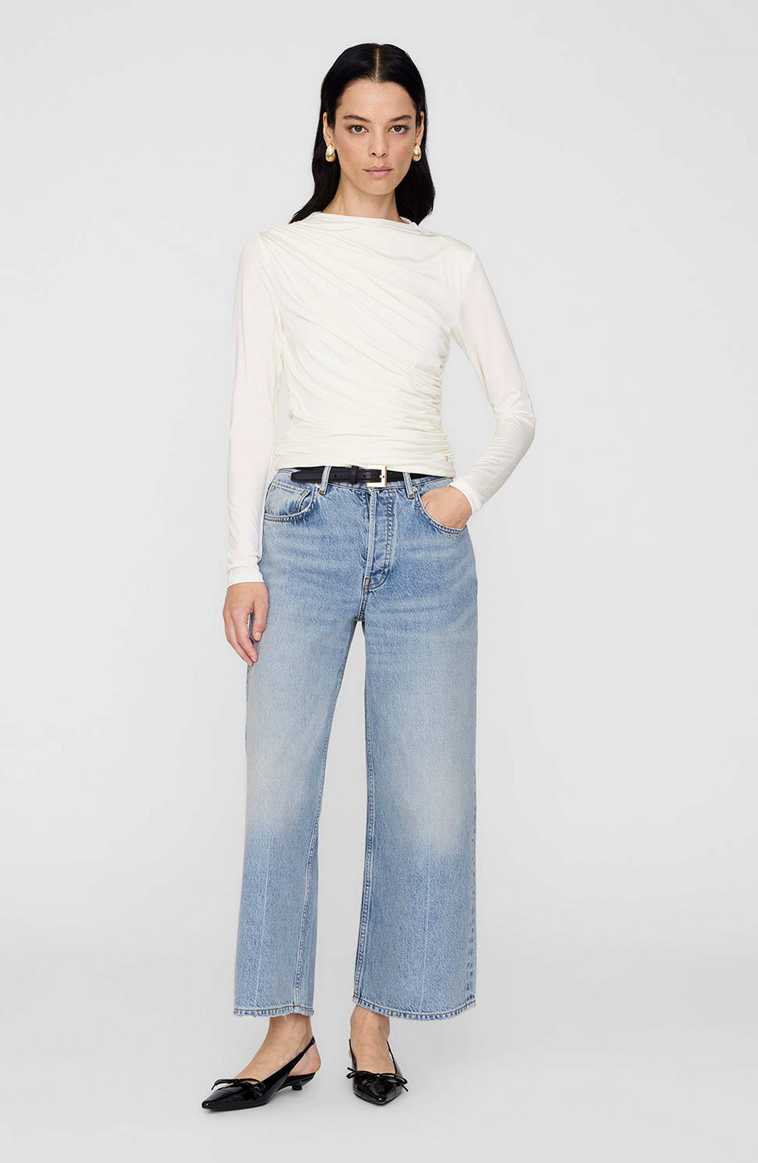 ANINE BING Bray Top in Ivory at Nordstrom - 1