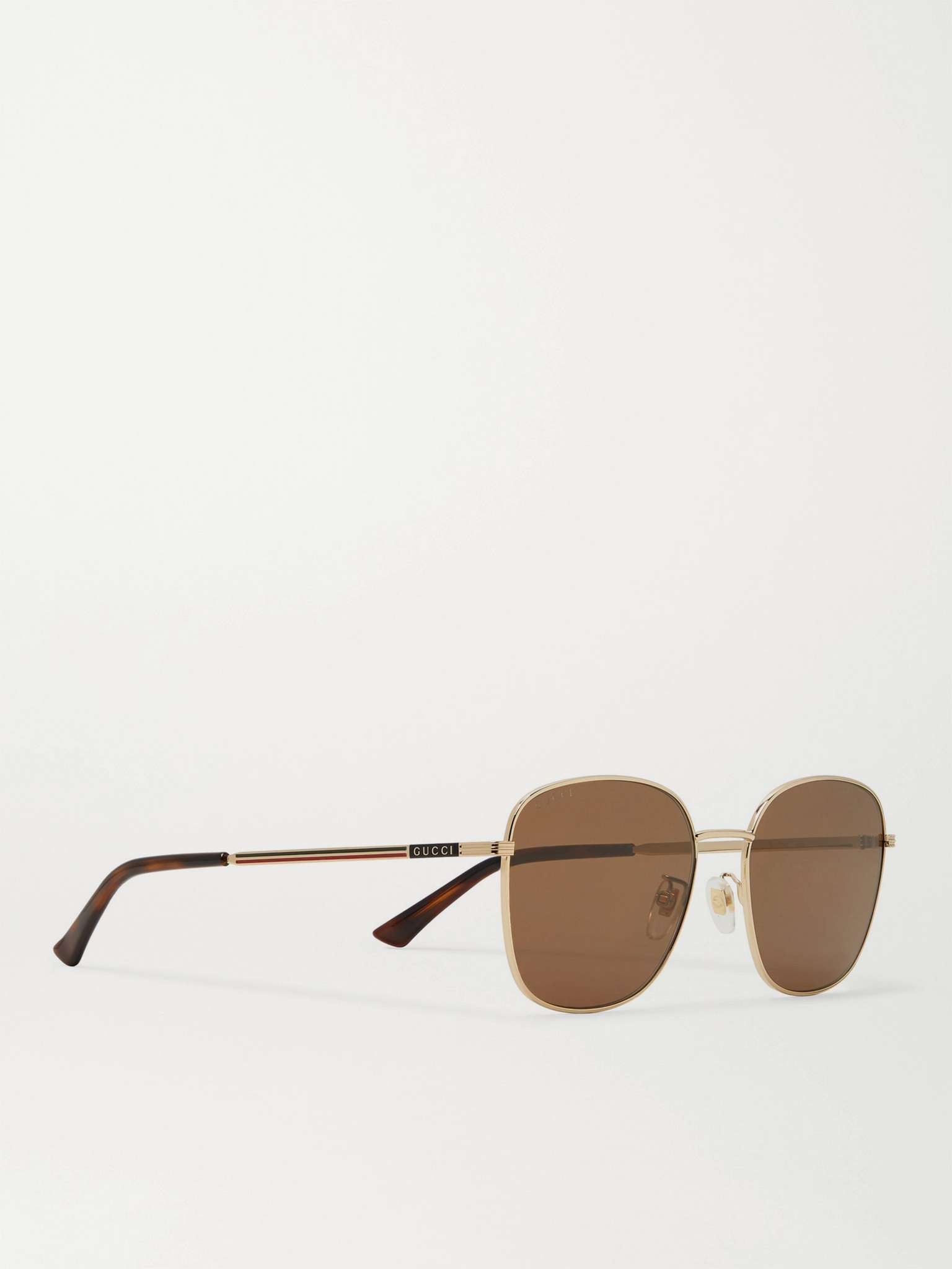 Square-Frame Gold-Tone Sunglasses - 3