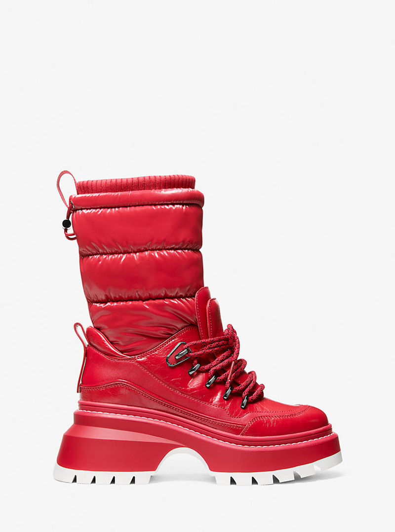 MICHAEL KORS Shiloh Mixed-Media Boot outlook