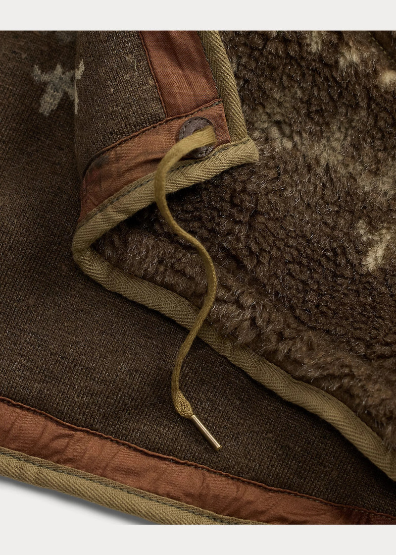 Faux-Fur-Trim Fleece Jacket 3