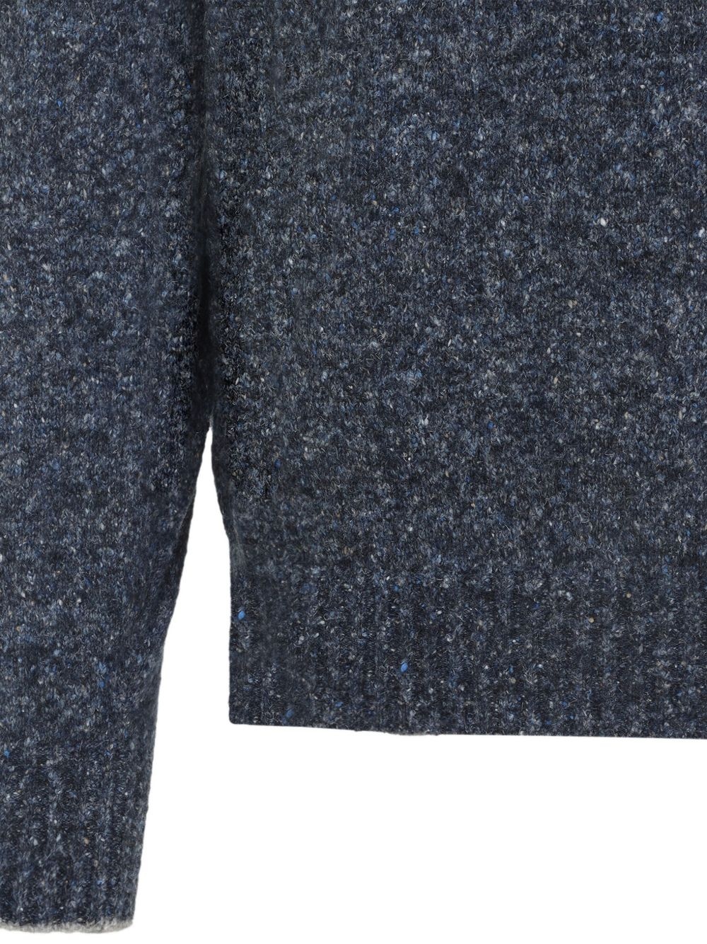 speckled crew-neck sweater - 5