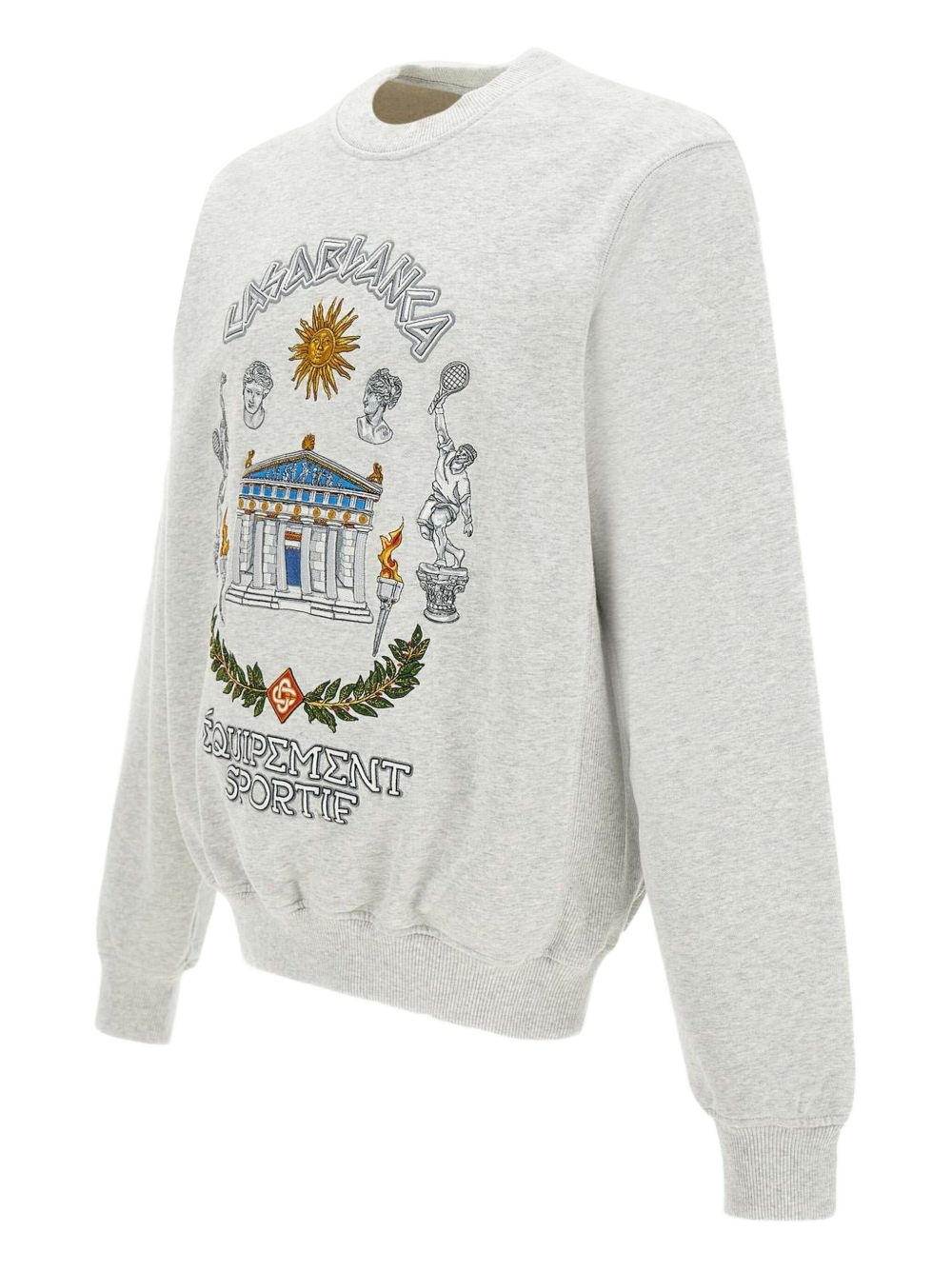 logo-embroidered sweatshirt - 3