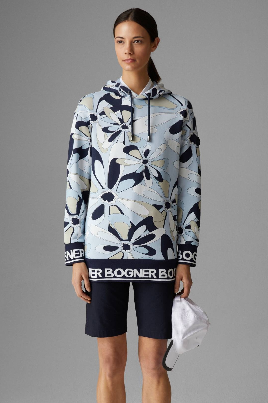 TANITA HOODIE IN LIGHT BLUE/NAVY BLUE - 2