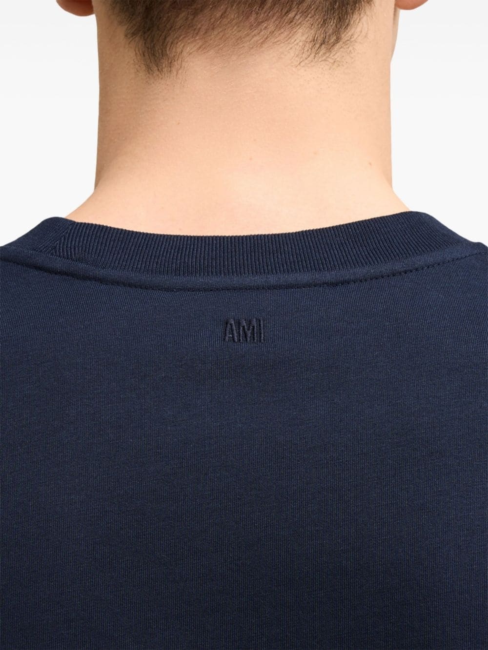 embroidered logo organic cotton longsleeved shirt - 6