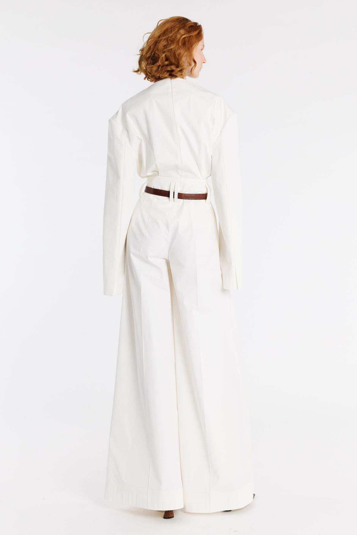 FULL SPLIT WIDE LEG PANTS WHITE - 2