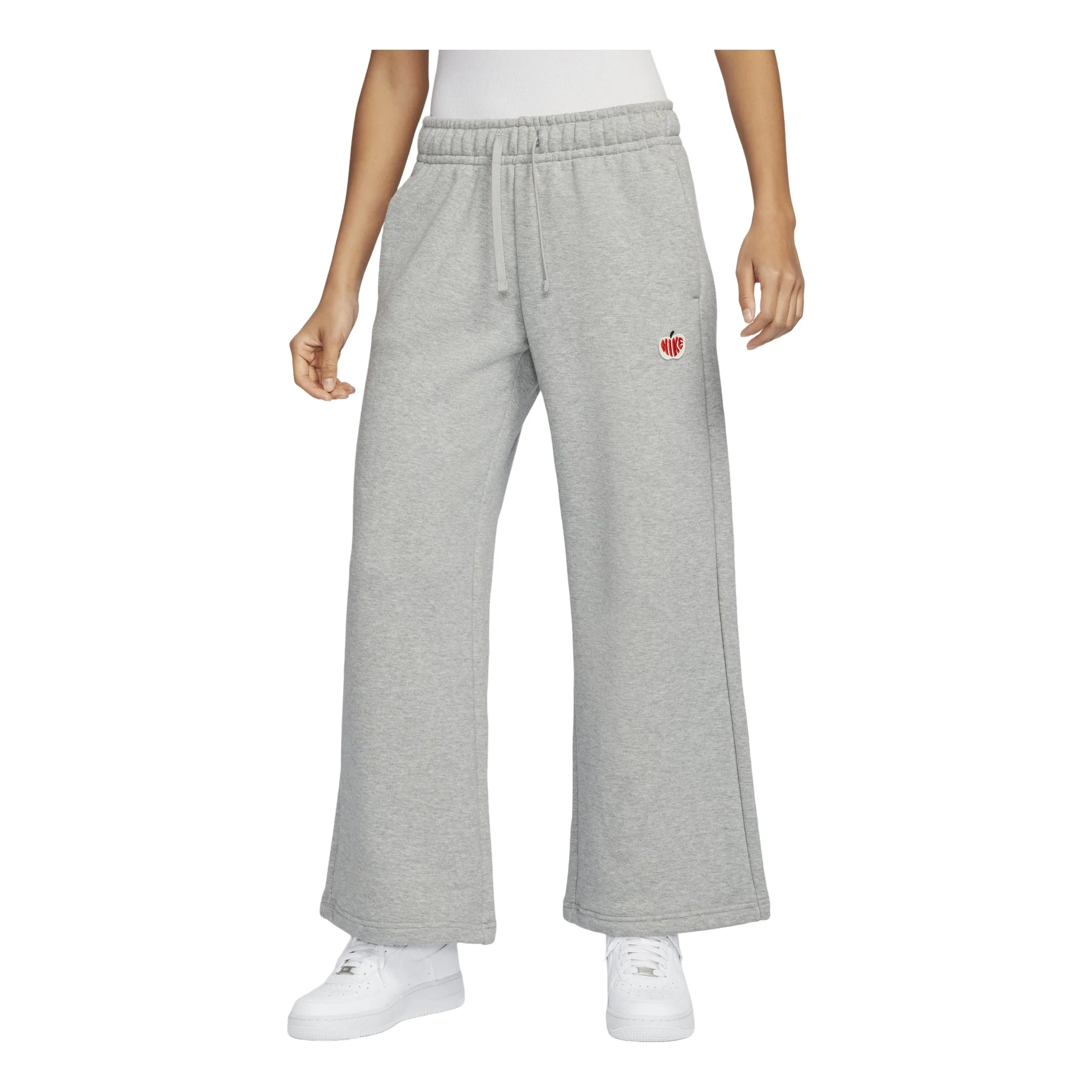 (WMNS) Nike Sportswear Knit Pants Asia Sizing 'Dark Grey Heather' HV8729-063 - 1