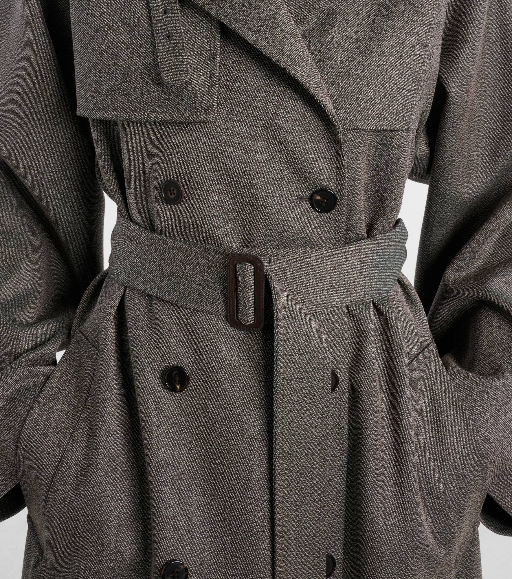 Rhydian virgin wool gabardine trench coat - 5