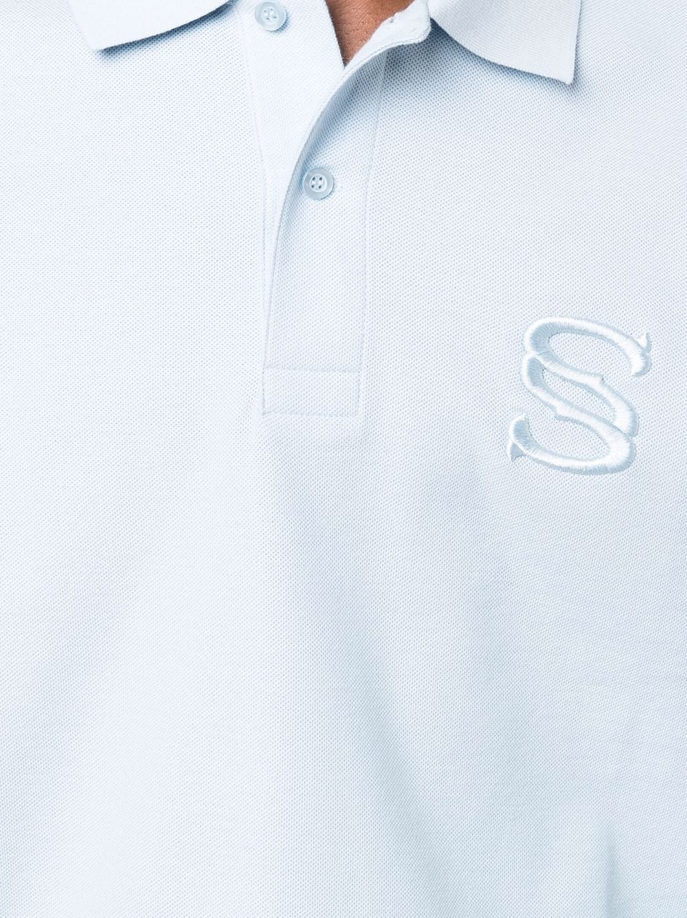 embroidered logo polo shirt - 5