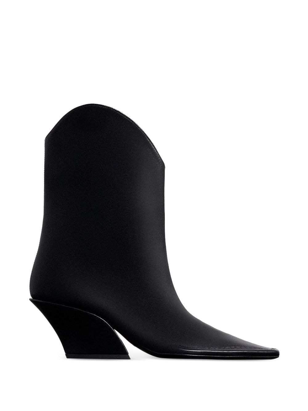 65mm square-toe sculpted-heel boots - 2