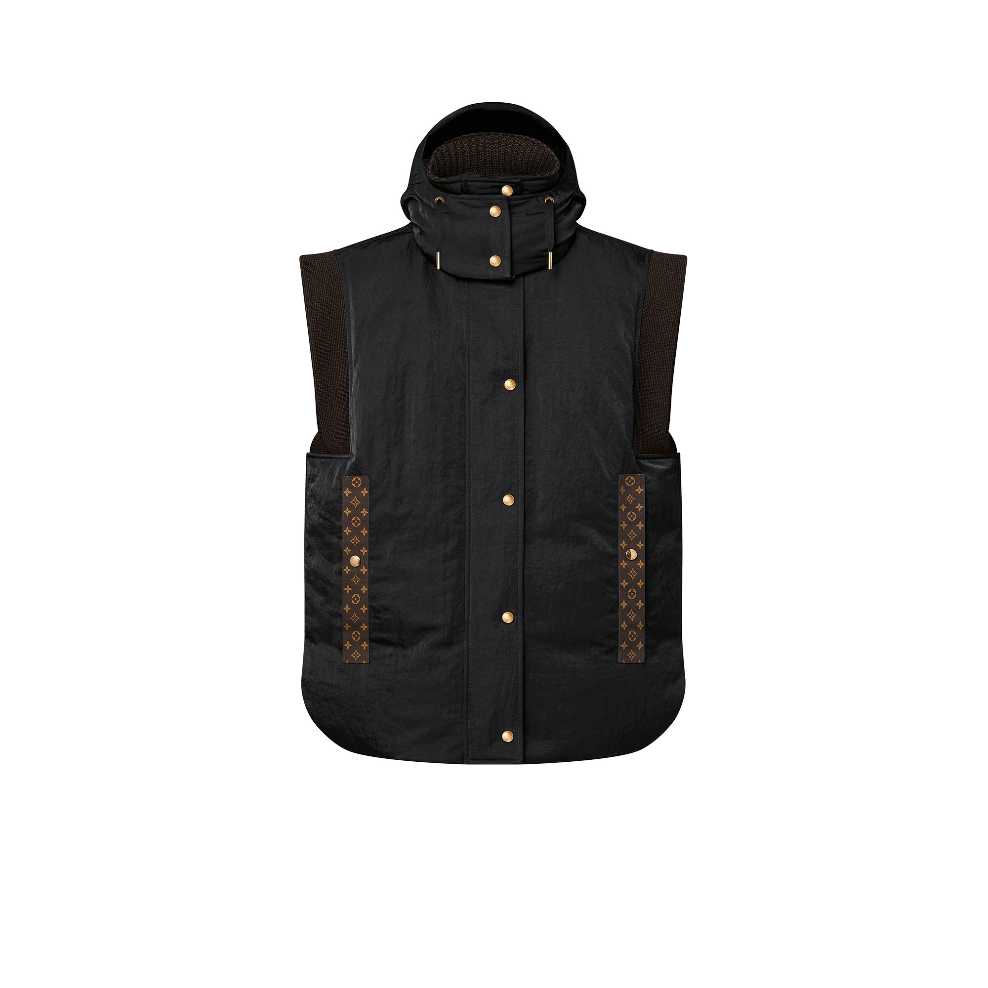 Monogram Accent Sleeveless Jacket - 1