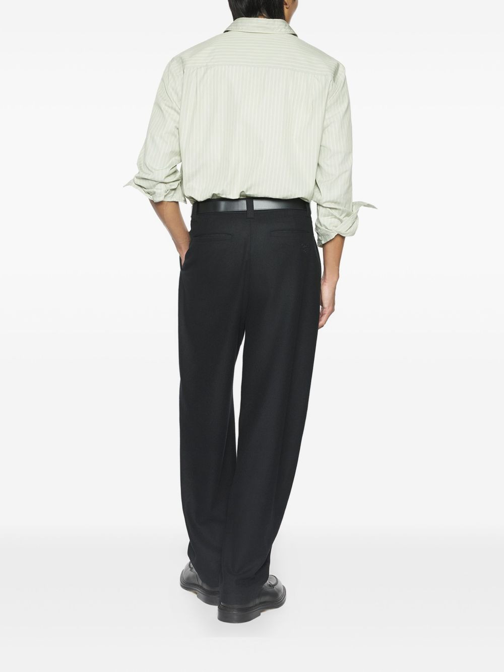 pleated-wool trousers - 3