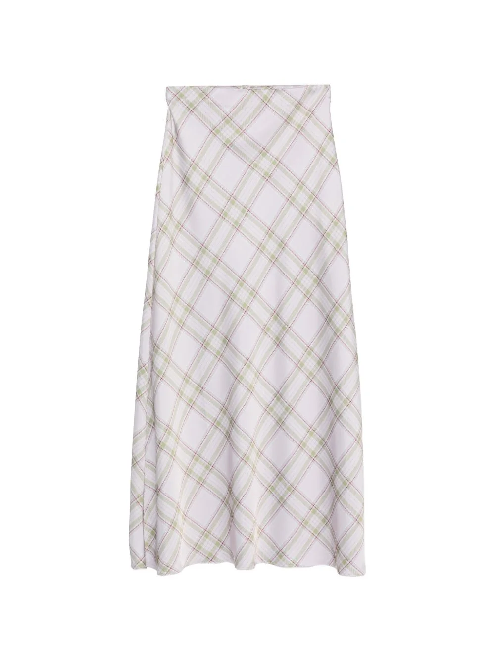 tartan-pattern maxi skirt - 1