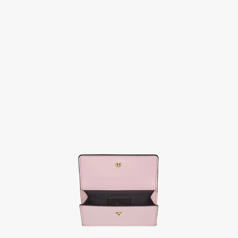 FENDI Pink leather card holder outlook
