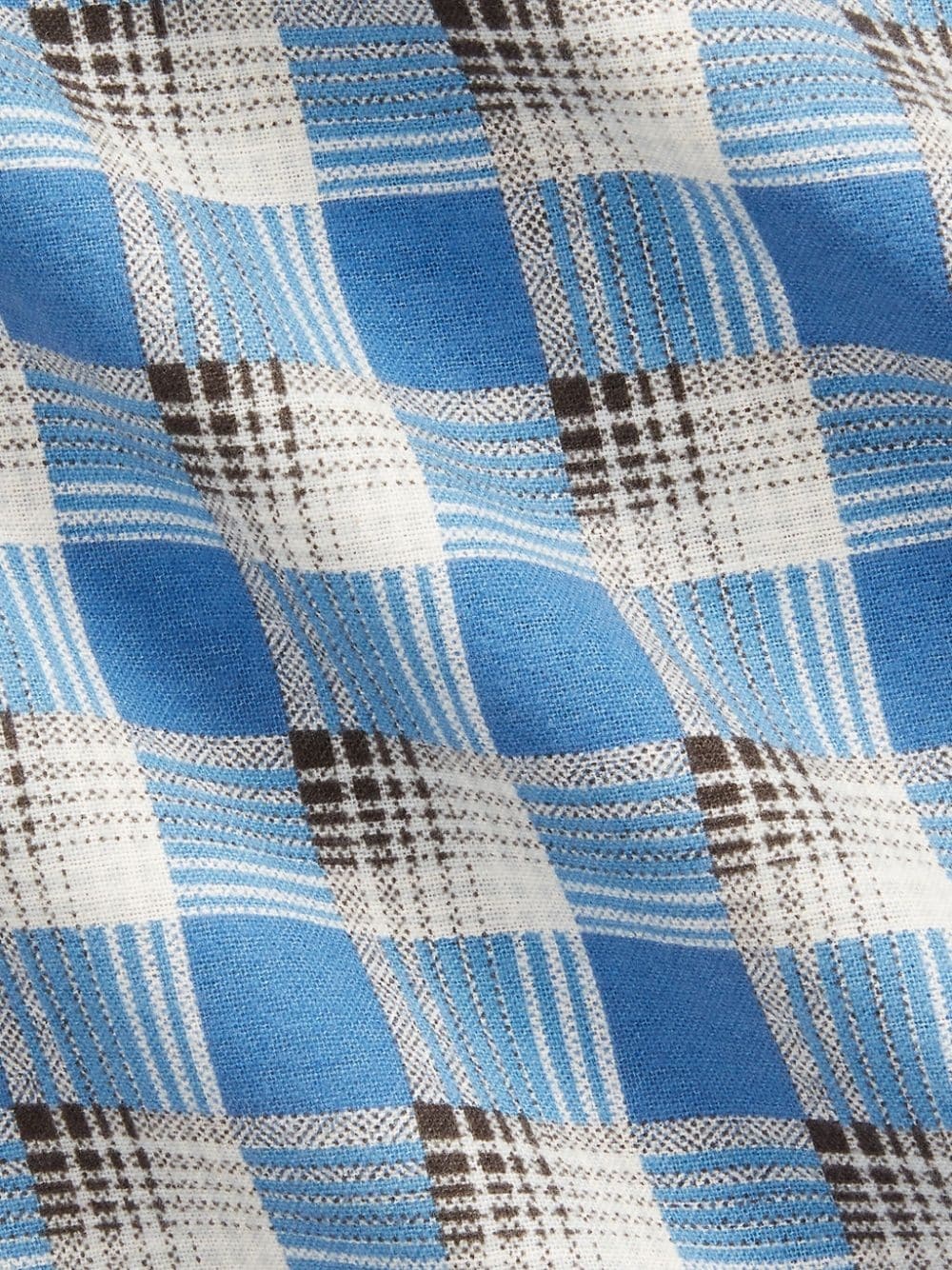 cotton-chamois plaid shirt - 5